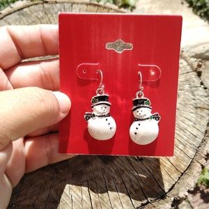 Snowman Earrings